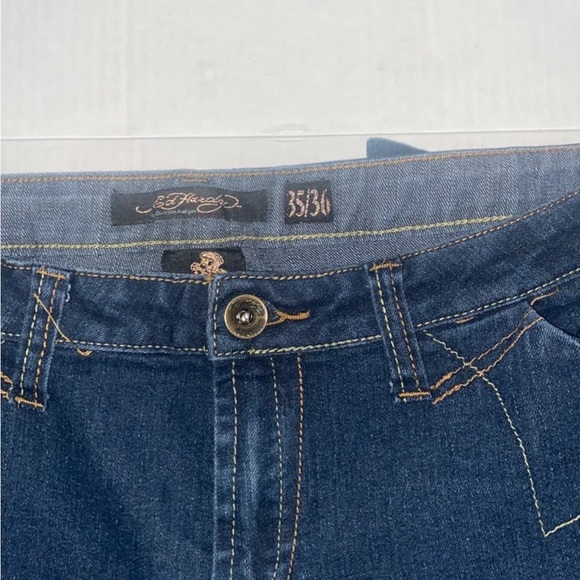 Ed Hardy Vintage bootcut jeans size 35/36 Christian Audigier - Picture 7 of 12
